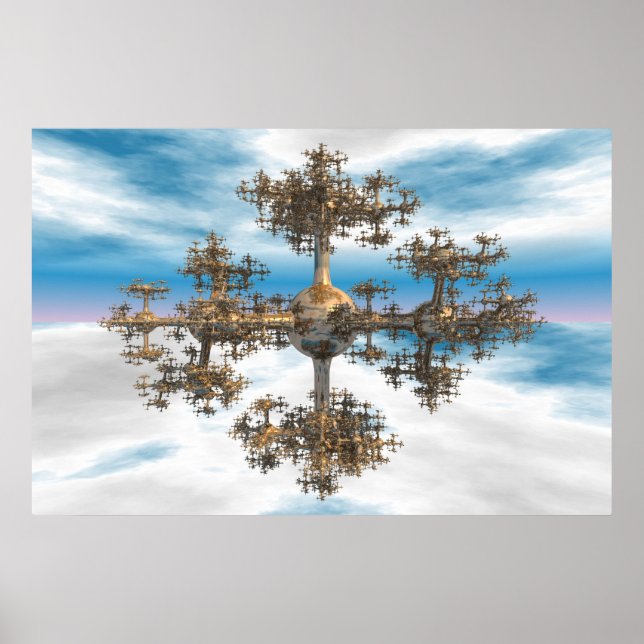 Póster Fractal asimétrico (Frente)