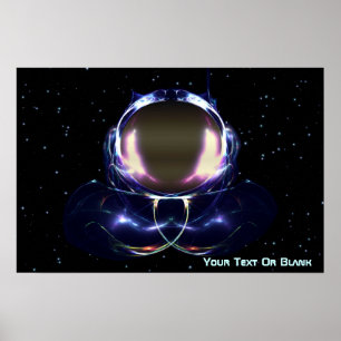 Póster Fractal Astronaut