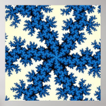 Fractal azul y blanco colorido