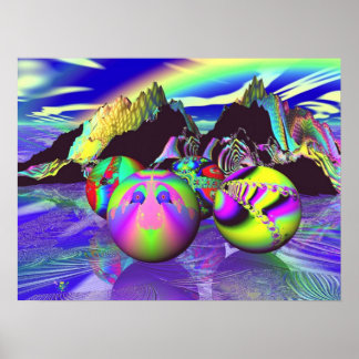 Póster Fractal Billards