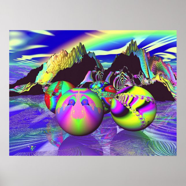 Póster Fractal Billards (Frente)