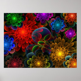 Póster Fractal Bouquet
