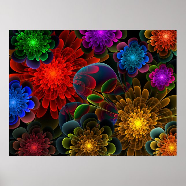 Póster Fractal Bouquet (Frente)