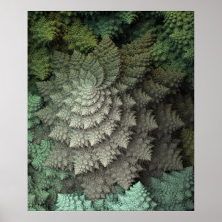 Póster Fractal Broccoli