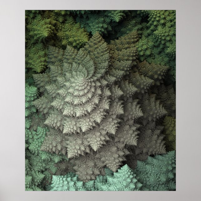 Póster Fractal Broccoli (Frente)