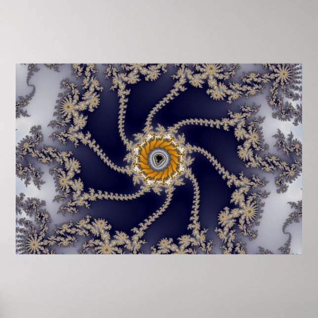 Póster Fractal de arrecife - Poster fractal (Frente)