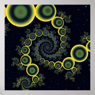 Póster Fractal de la autopista universal