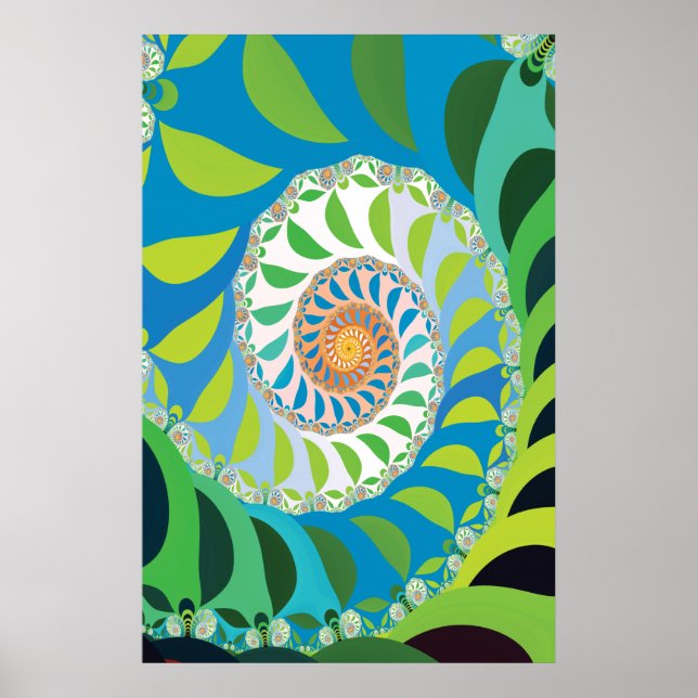 Póster Fractal de la colonia de Bee (Frente)