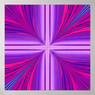 Póster Fractal de la resurrección del domingo de Pascua