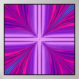Póster Fractal de la resurrección del domingo de Pascua