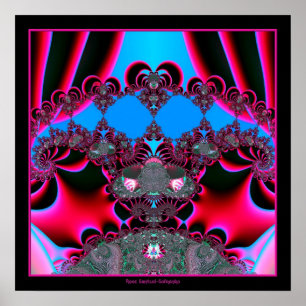 Póster Fractal de la salida a escena del ballet de los