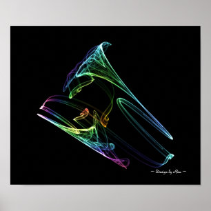 Póster Fractal de la trompeta