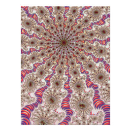 Póster Fractal de Mandelbrot radial