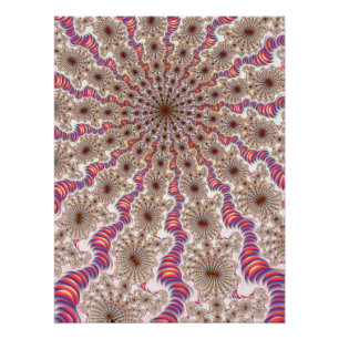 Póster Fractal de Mandelbrot radial