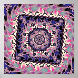 Póster Fractal de Plaza Mandelbrot
