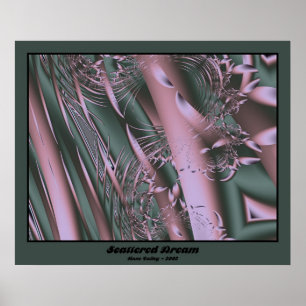 Póster Fractal de sueño disperso