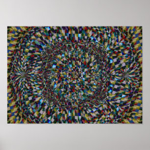 Póster Fractal de una oportunidad (impresión de lienzo)