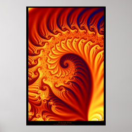 Póster Fractal Fire