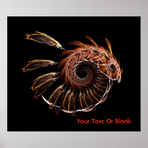 Póster Fractal Firebird