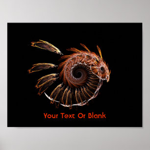 Póster Fractal Firebird