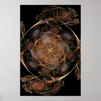 Póster fractal flame: earth