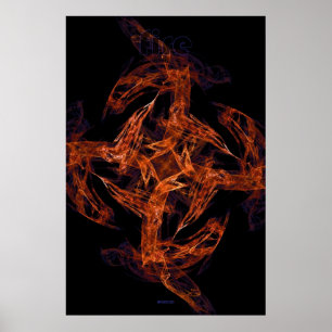 Póster fractal flame: fire