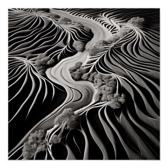 Póster Fractal Flow (Anverso)