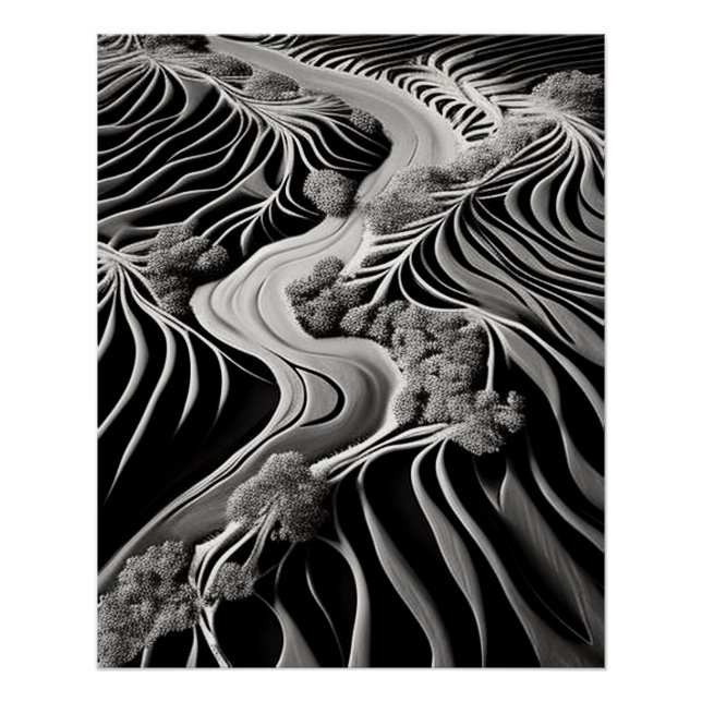Póster Fractal Flow (Anverso)