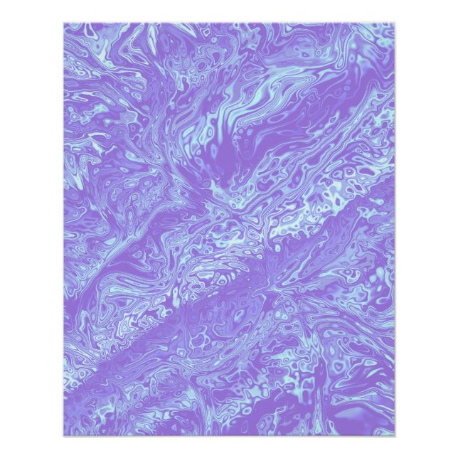 Póster Fractal Fluido de Kaliverse #01 (Anverso)