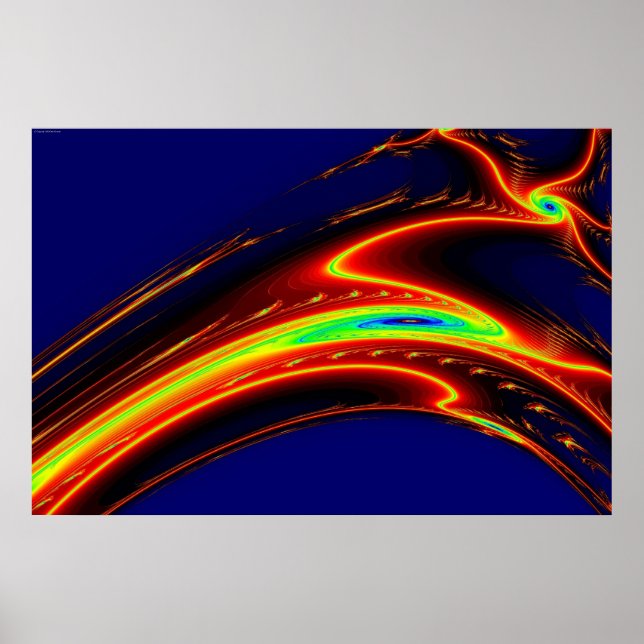 Póster Fractal Galaxies (Frente)