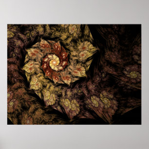 Póster Fractal gregoriano del canto