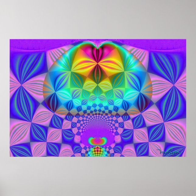 Póster Fractal Karl Marx (Frente)