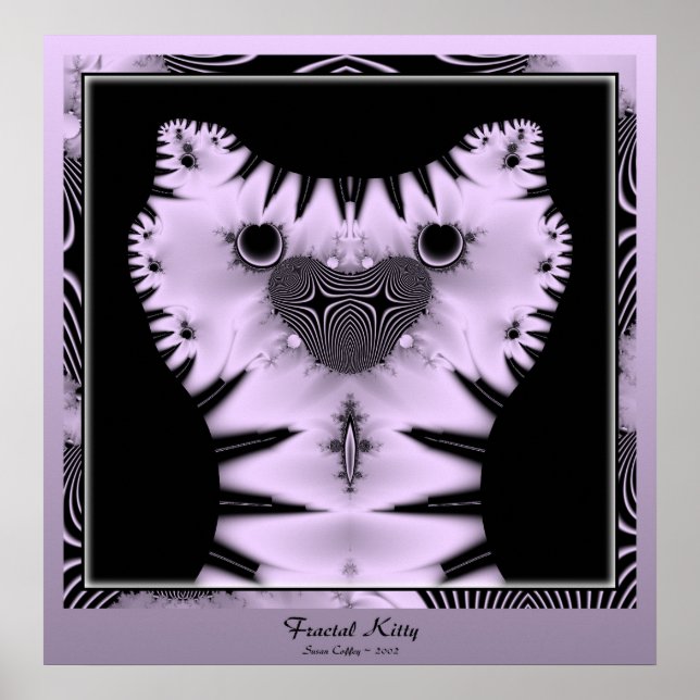 Póster Fractal Kitty (Frente)