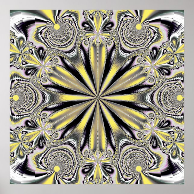 Póster Fractal Mandala 4 (Frente)