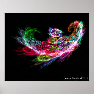 Póster Fractal Phoenix Poster 16x20