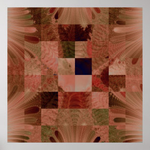 Póster Fractal Quilt Canvas Print