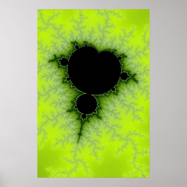 Póster Fractal verde (Frente)