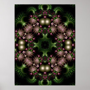 Póster fractal wreath Poster