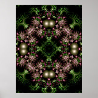 Póster fractal wreath Poster