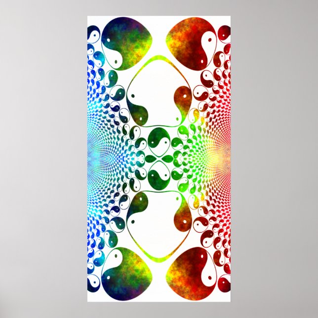 Póster Fractal Yin Yang Mirror (Frente)