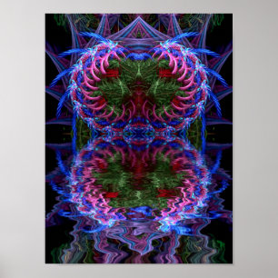 Póster fractaldrops print & Poster