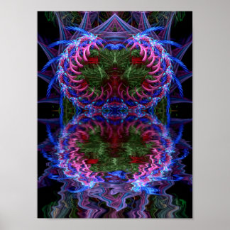 Póster fractaldrops print & Poster