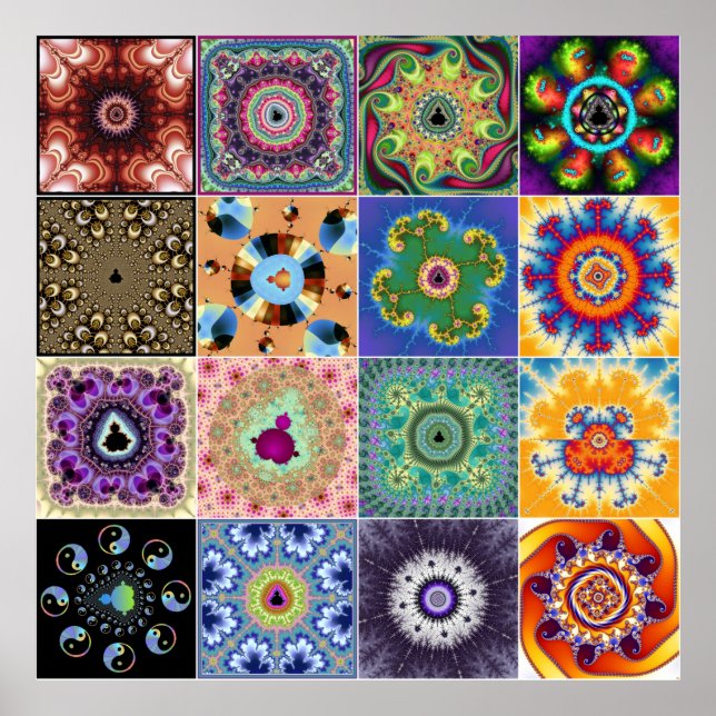 Póster Fractales de Mandelbrot (Frente)