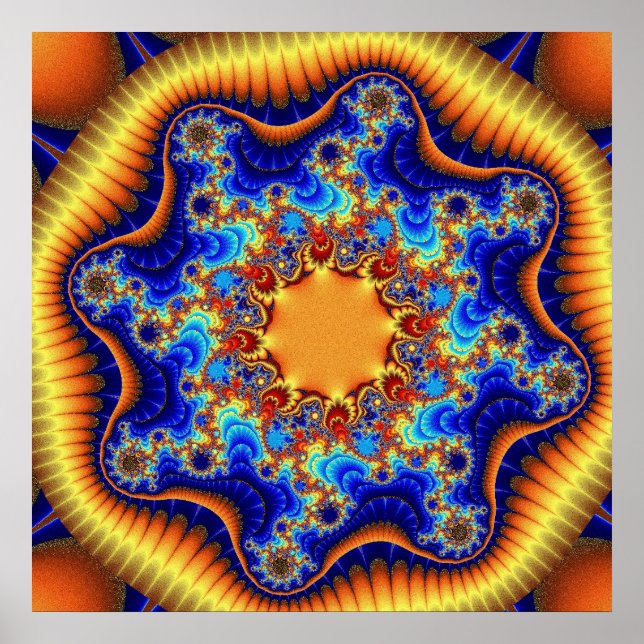 Póster Fractalscopio celeste (Frente)