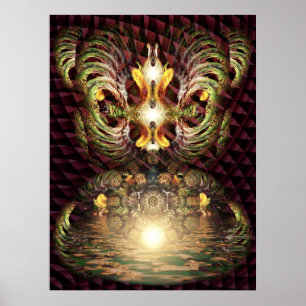 Póster Fractapond Psychedelic Visions Poster