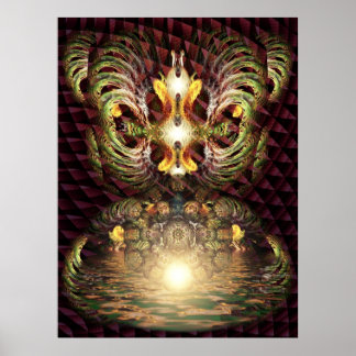 Póster Fractapond Psychedelic Visions Poster