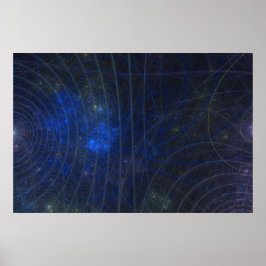 Póster fractura de mapa azul