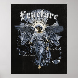 Póster Fractura - Diseño de Streetwear Gótico
