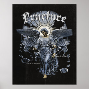 Póster Fractura - Diseño de Streetwear Gótico