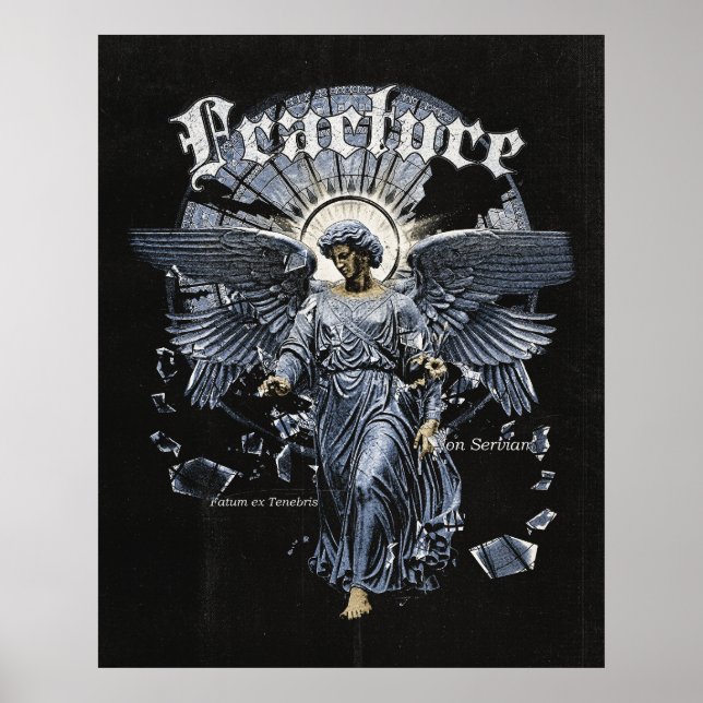 Póster Fracture - Gothic Streetwear Design (Frente)